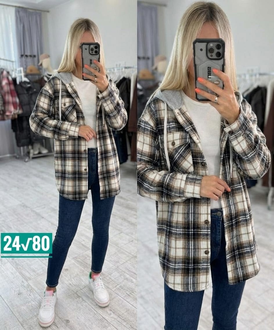 женская рубашка,рубашка с капюшоном,рубашка в клетку женская,рубашка в клетку с капюшоном оверсайз,рубашка женская теплая