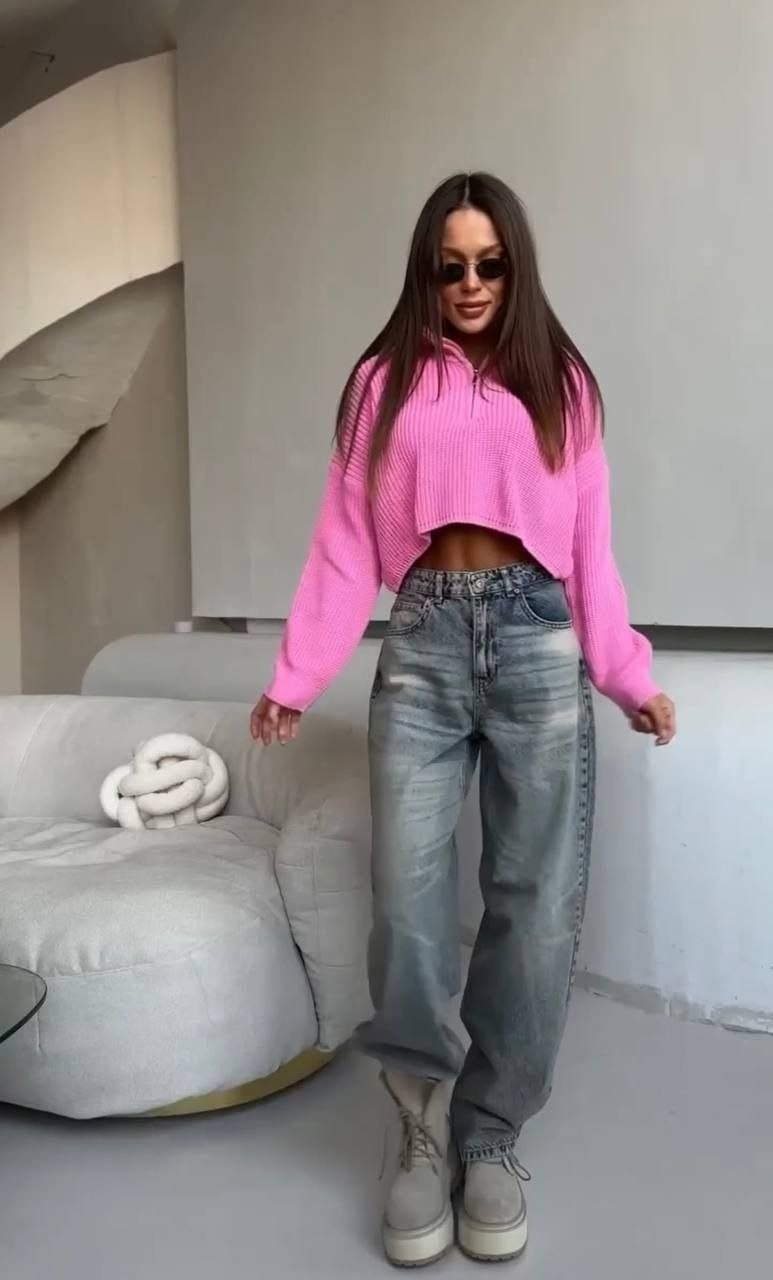 джинсы стильные,джинсы широкие женские,джинсы модные,кофта модная