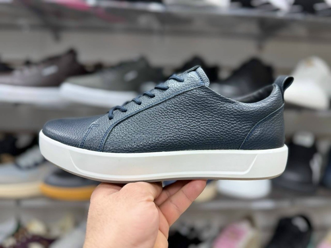 ,кеды мужские ecco,мужская  ecco,мужские кеды,кожаные кроссовки мужские