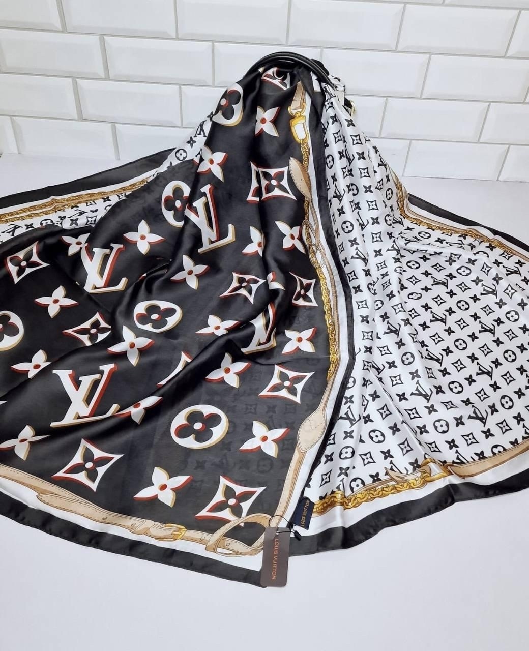 брендовый палантин,палантин брендовый тонкий,шарф луи витон женский,шелковый шарф,женский шарф