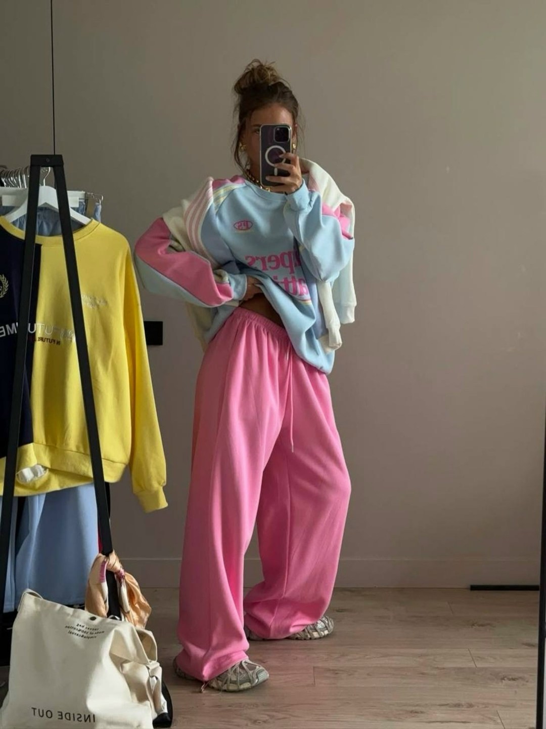 свитшот attire свободного кроя,спортивный костюм оверсайз,костюм женский оверсайз,спортивный костюм