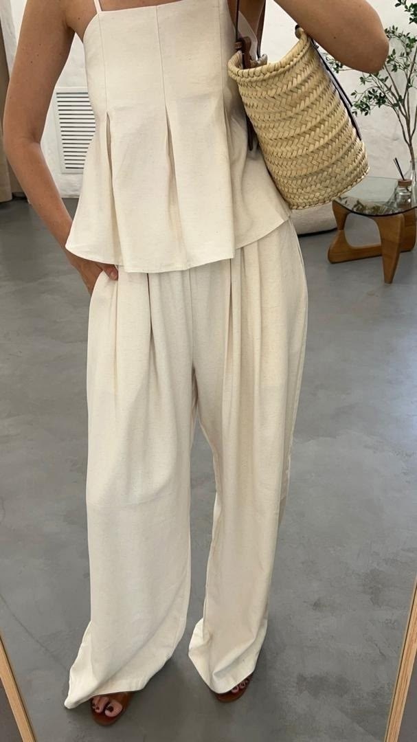 стильные костюмы,повседневный костюм,широкие брюки,льняной костюм,брюки с широкими штанинами