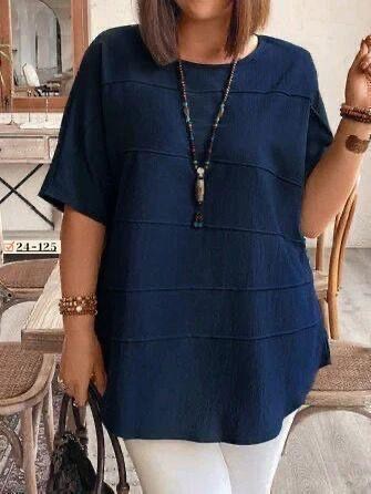 блузка больших размеров женская,туника большие размеров,блузка с круглым вырезом,однотонная блузка,блузка женская