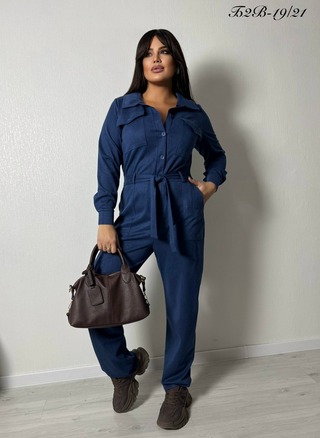 комбинезон anelli 887 синий,комбинезон брючный,комбинезон женский брючный,комбинезон с брюками,комбинезон