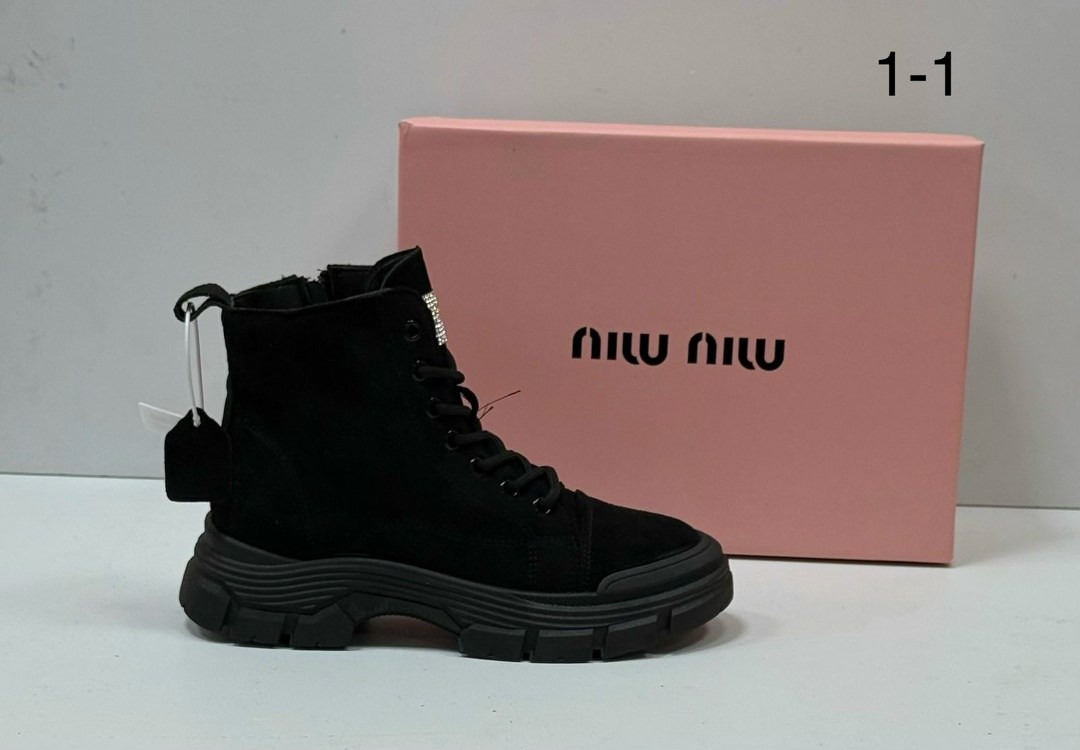 ботинки miu miu,,ботинки миу миу женские зимние, женская,женские ботинки