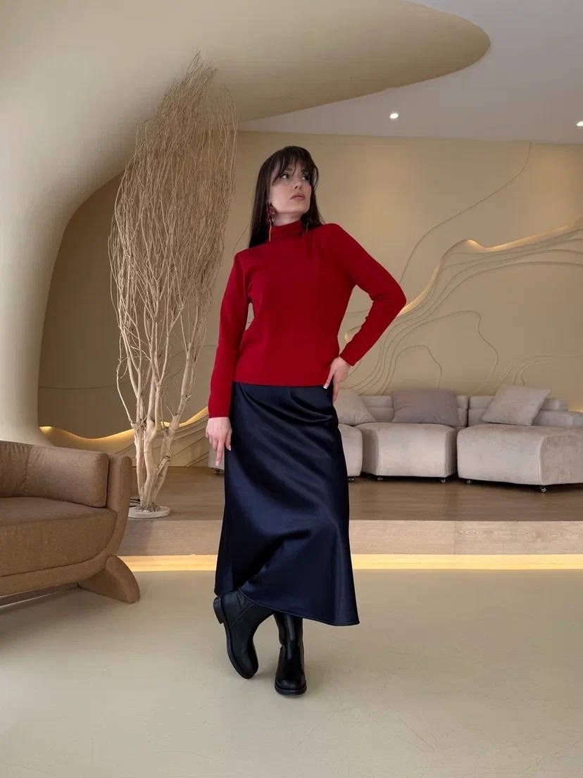 красная женская водолазка,водолазка красная,водолазка,водолазка женская,водолазка женская кашемировая без горла яркая красный