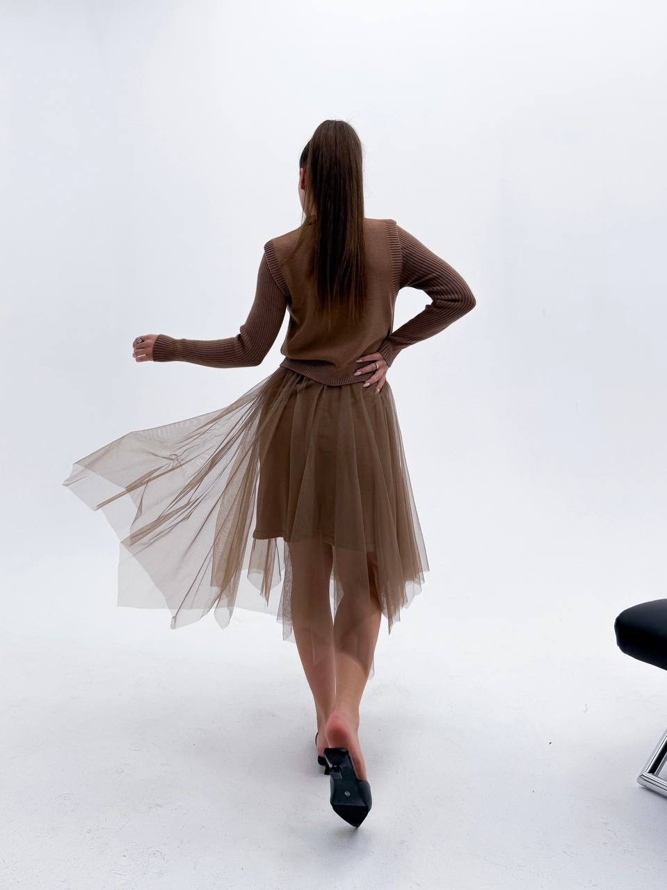 платье женское,платье со свитером,трикотажный костюм тройка,женская кофта,костюм женский