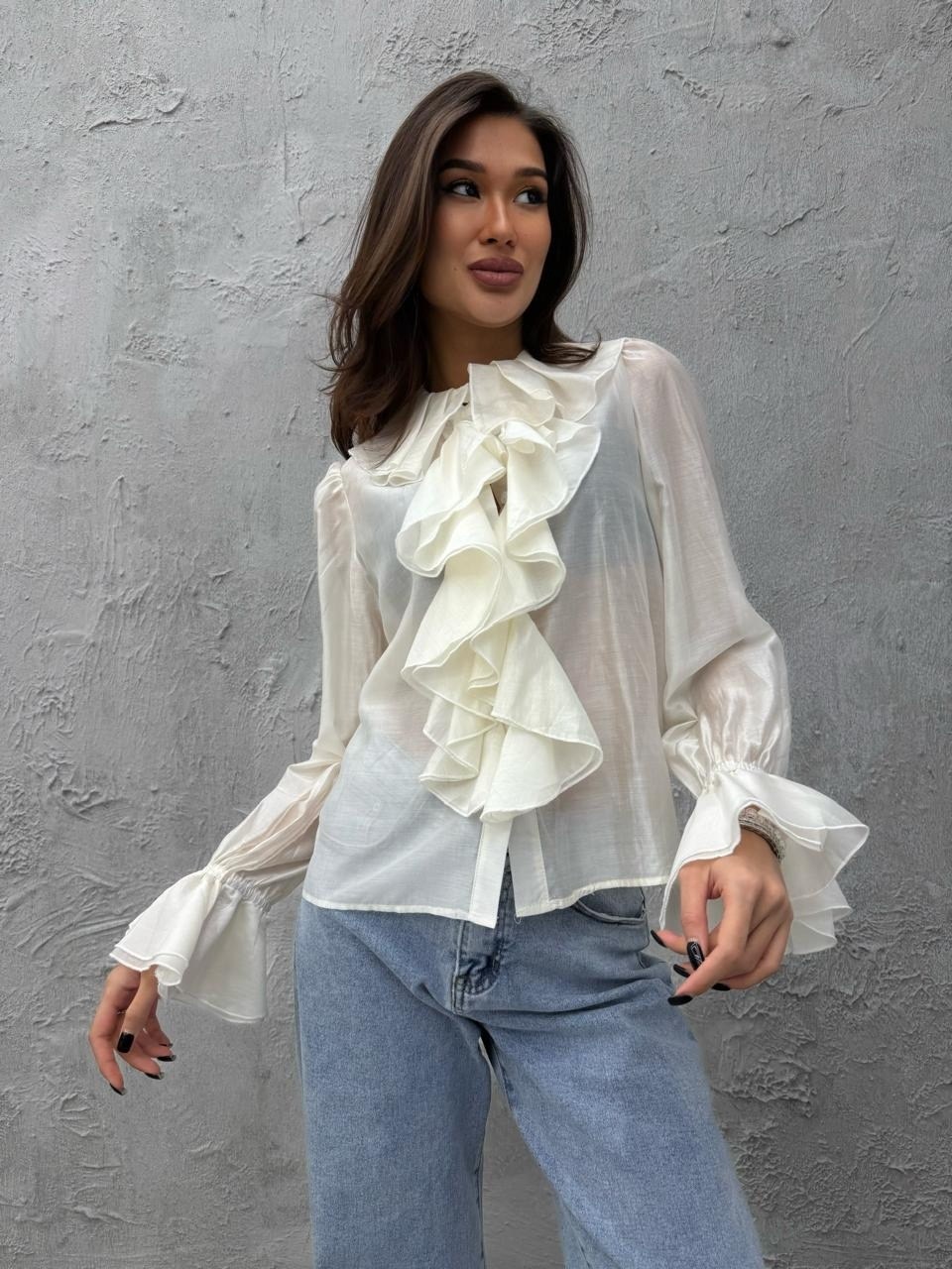 блузка с рюшами,блузка с оборками,блузка нарядная с воланами и рюшами emberens цвет розовый,блуза из шифона с рюшами,блузка нарядная