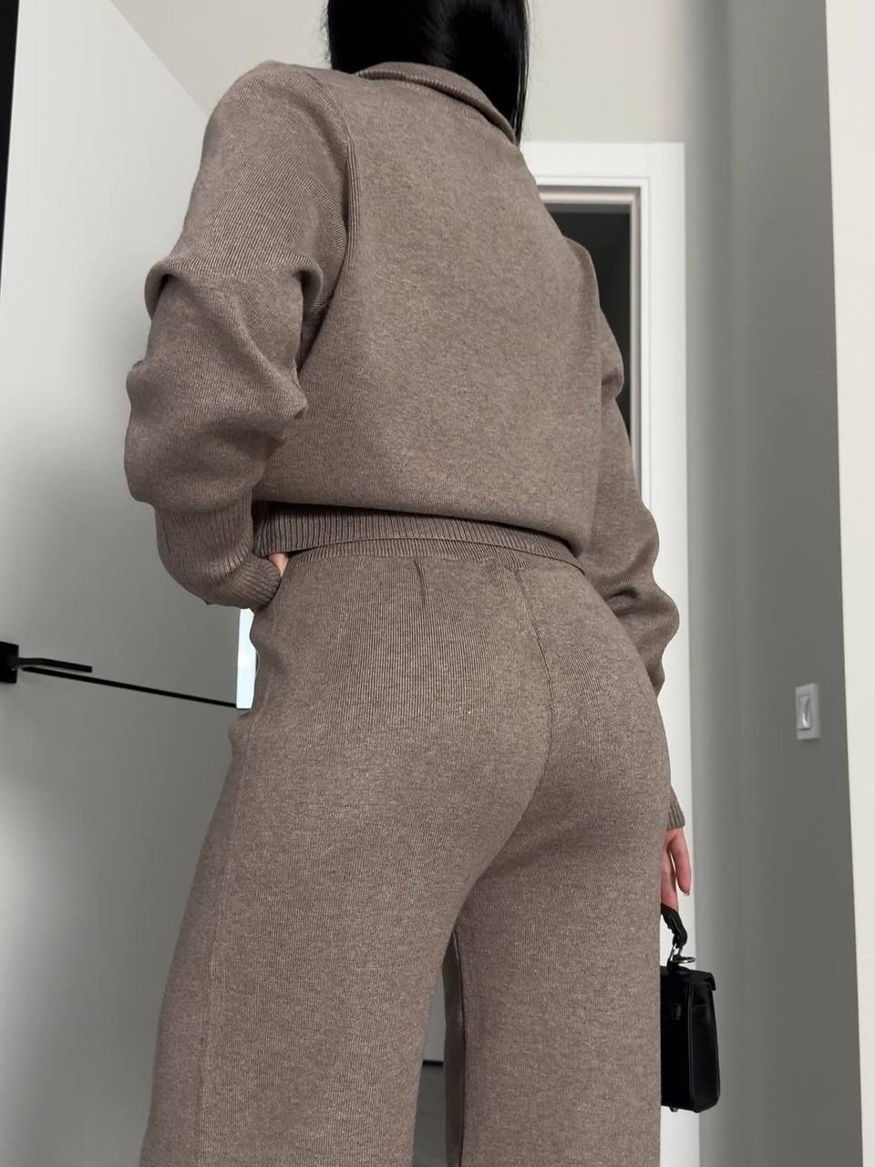 костюм трикотажный,костюм двойка кашемир,трикотажный костюм женский,вязаный костюм,женский вязаный костюм