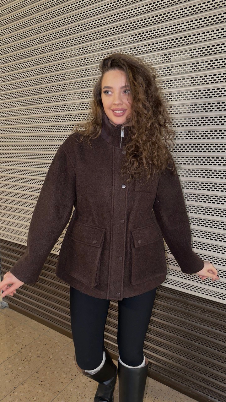 пальто dava 7003 шоколадное,женское пальто dava 7003 шоколадное,полупальто,куртка женская,полупальто осеннее