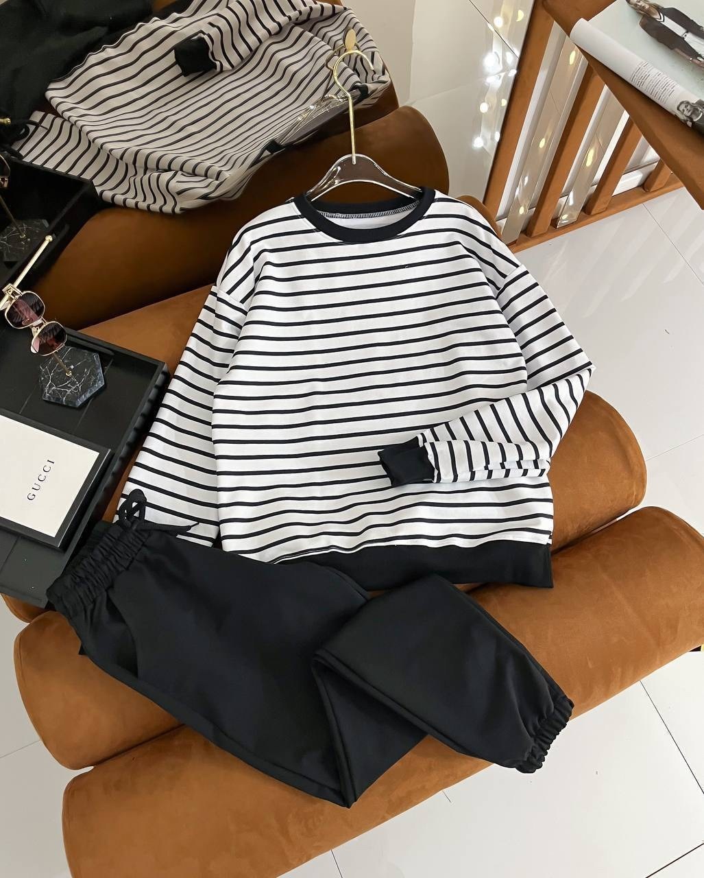 комплект свитшот полоска,джемпер в полоску,кофта в полоску,женская кофта,костюм женский двухнитка