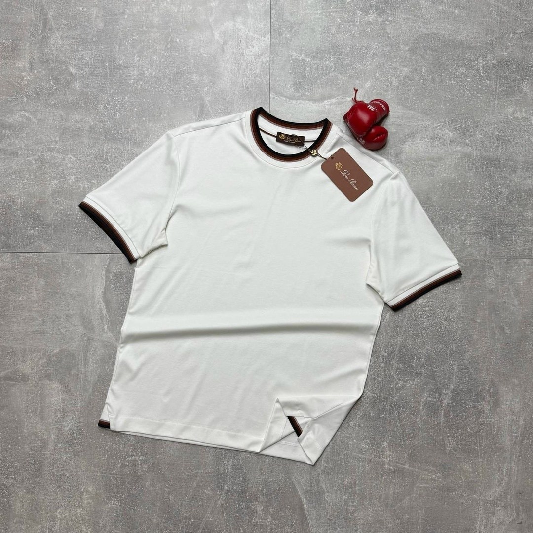 мужская футболка,футболки для мужчин,футболка loro piana,мужская футболка белая,футболка