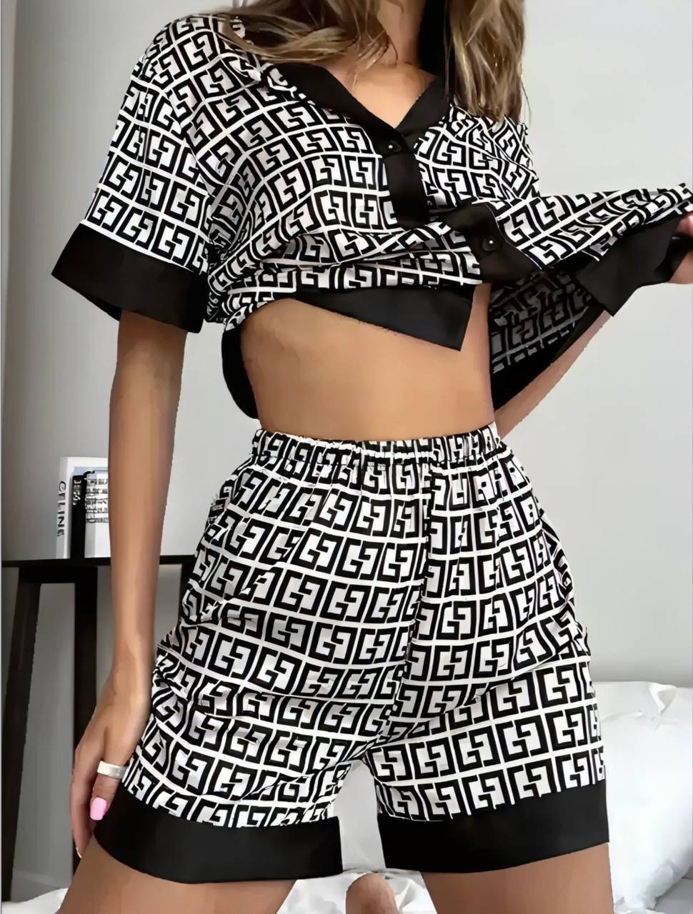 пижама женская,женская пижама рубашка и шорты,одежда для дома,домашние костюмы,пижама рубашка и шорты