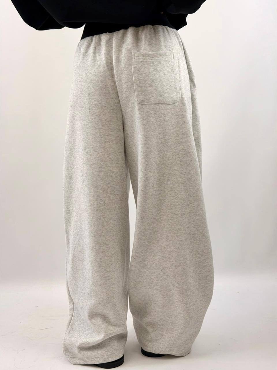 широкие брюки,широкие штаны,повседневные серые женские спортивные брюки deeptown,спортивные штаны,серые брюки