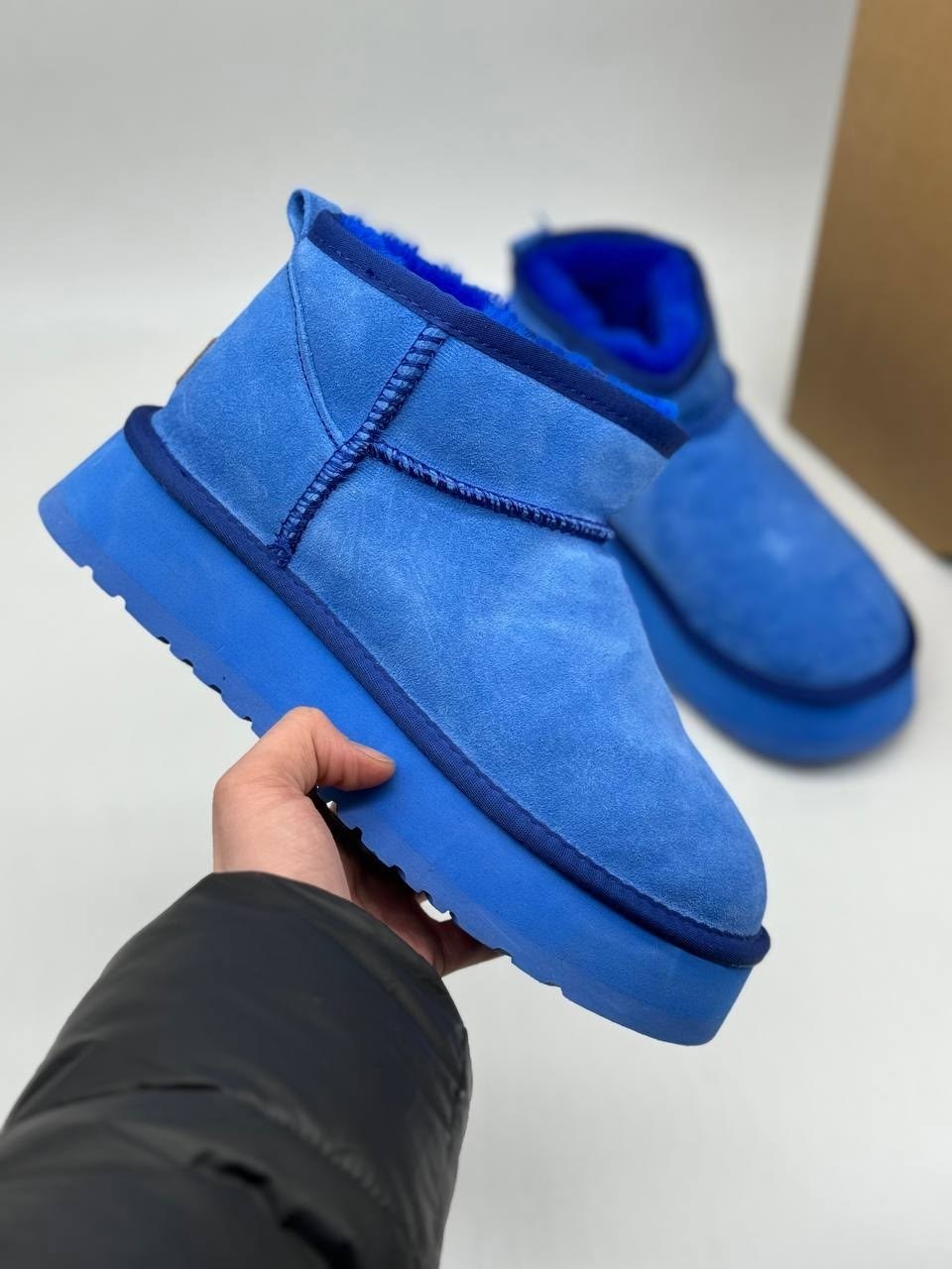 мужские угги ugg classic mini зимние синие,угги женские,,угги,женские зимние угги