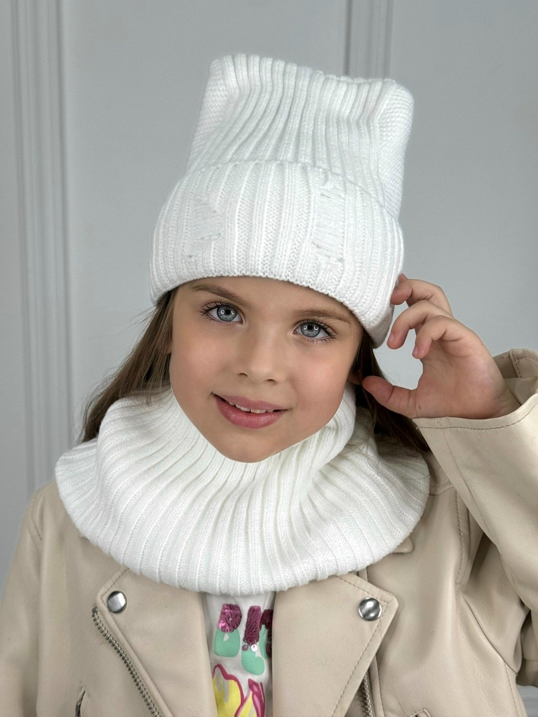 шапка для женщин,шапка женская,комплект шапка и снуд демисезонный зимний lyxury,комплект шапка и снуд,комплект вязаный