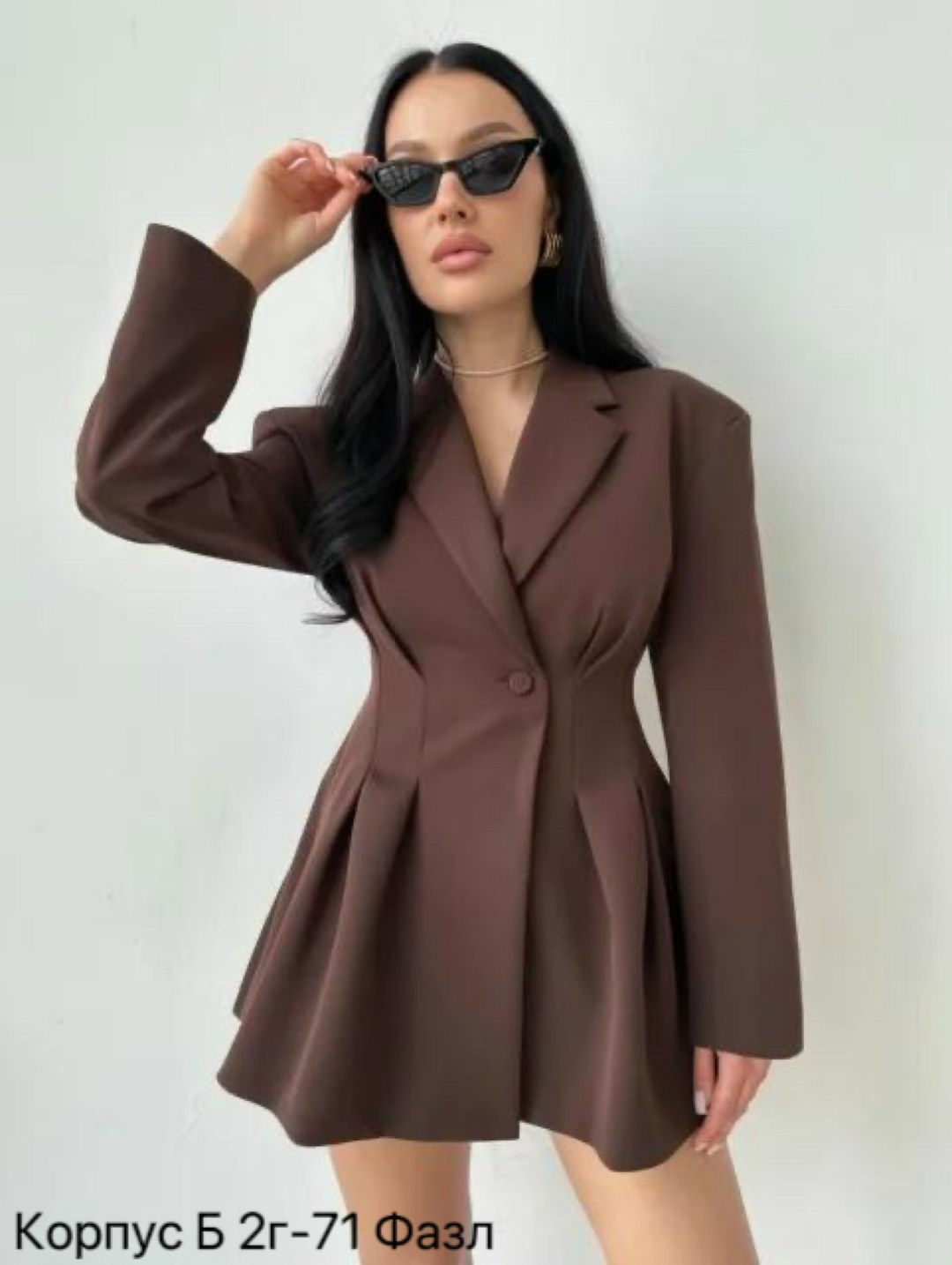 пиджак однобортный приталенный удлиненный peshi 360909891,платье-пиджак,пиджак однобортный приталенный удлиненный pesh,женский пиджак однобортный приталенный удлиненный peshi 360909891,осенние женские