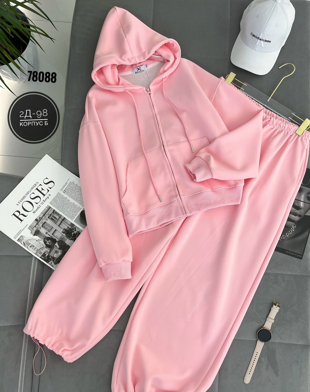 костюм спортивный на молнии с кулиской konst&kris 255151756,женские костюмы на флисе,костюм двойка,спортивный костюм женский на флисе,спортивный костюм женский