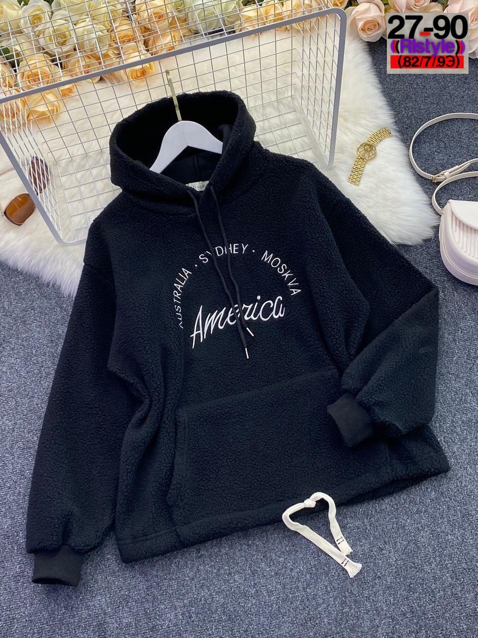толстовки женская,кофта барашек,свитшот женская,кофта худи,плюшевое худи