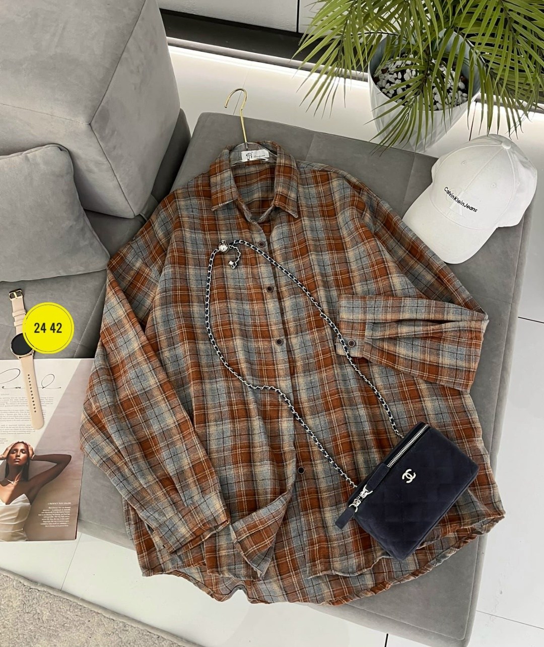 женская рубашка в клетку,женская клетчатая рубашка awen,рубашка женская оверсайз в клетку,женская рубашка,рубашка хб