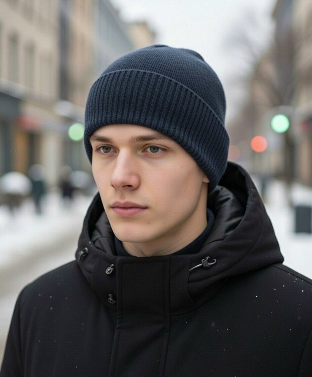 шапка мужская,вязаная мужская шапка,шапка мужская на флисе,шапка для мужчины,шапка мужская с отворотом