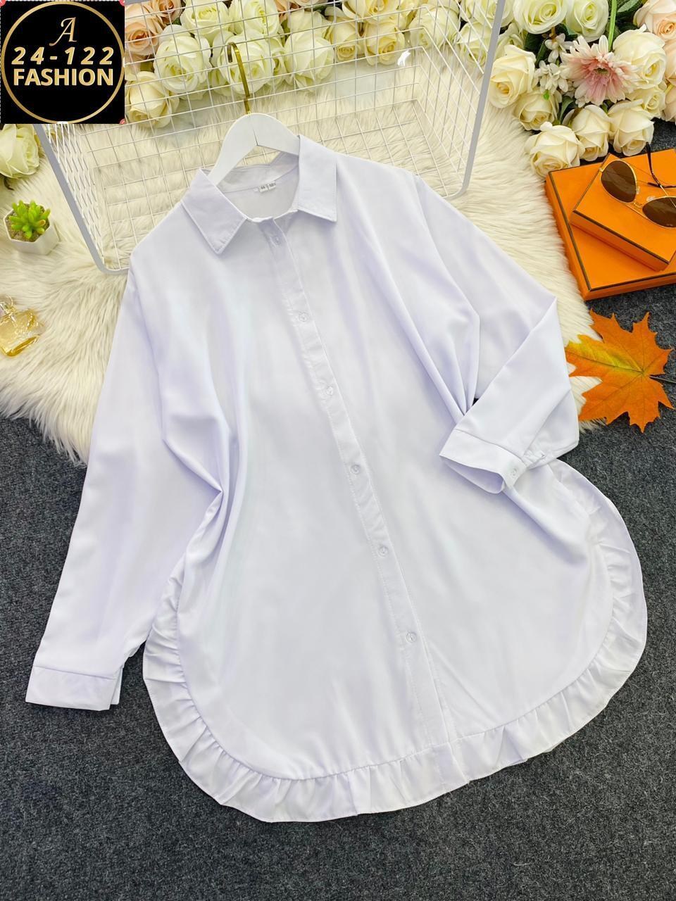 блузка с оборками,повседневная рубашка,рубашка длинная,рубашка туника,женская рубашка