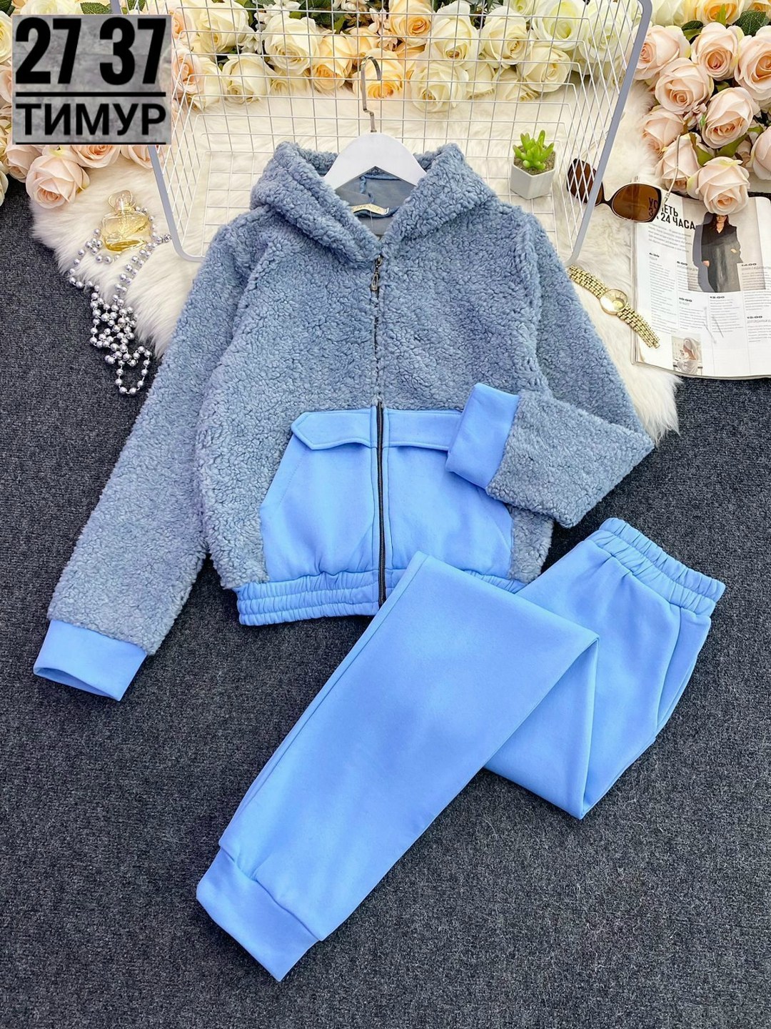 костюм теплый женский 49708,костюм женский ,женский костюм,женский костюм двойка,костюм женский на флисе