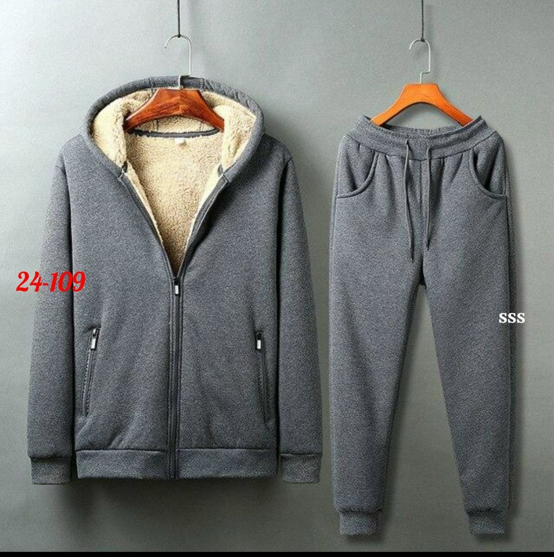 мужской кашемировый комплект из 2 предметов толстовка с капюшоном и штаны зима 2026,осенне-зимний мужской спортивный костюм флисовый толстый теплый комплект со штанами и капюшоном,мужской спортивный к