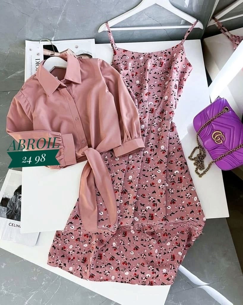 мода 2026  тенденции,платье женское розовое,женское платье рубашка,женские летние костюмы,платье женское двойка