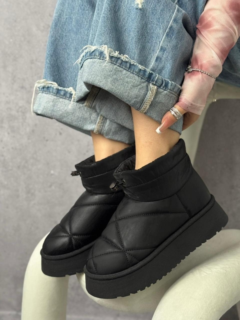 угги дутики женские короткие на высокой платформе,женские угги,mar&tom угги дутики женские короткие на высокой платформе,дутики женские, женская угги эко кожа