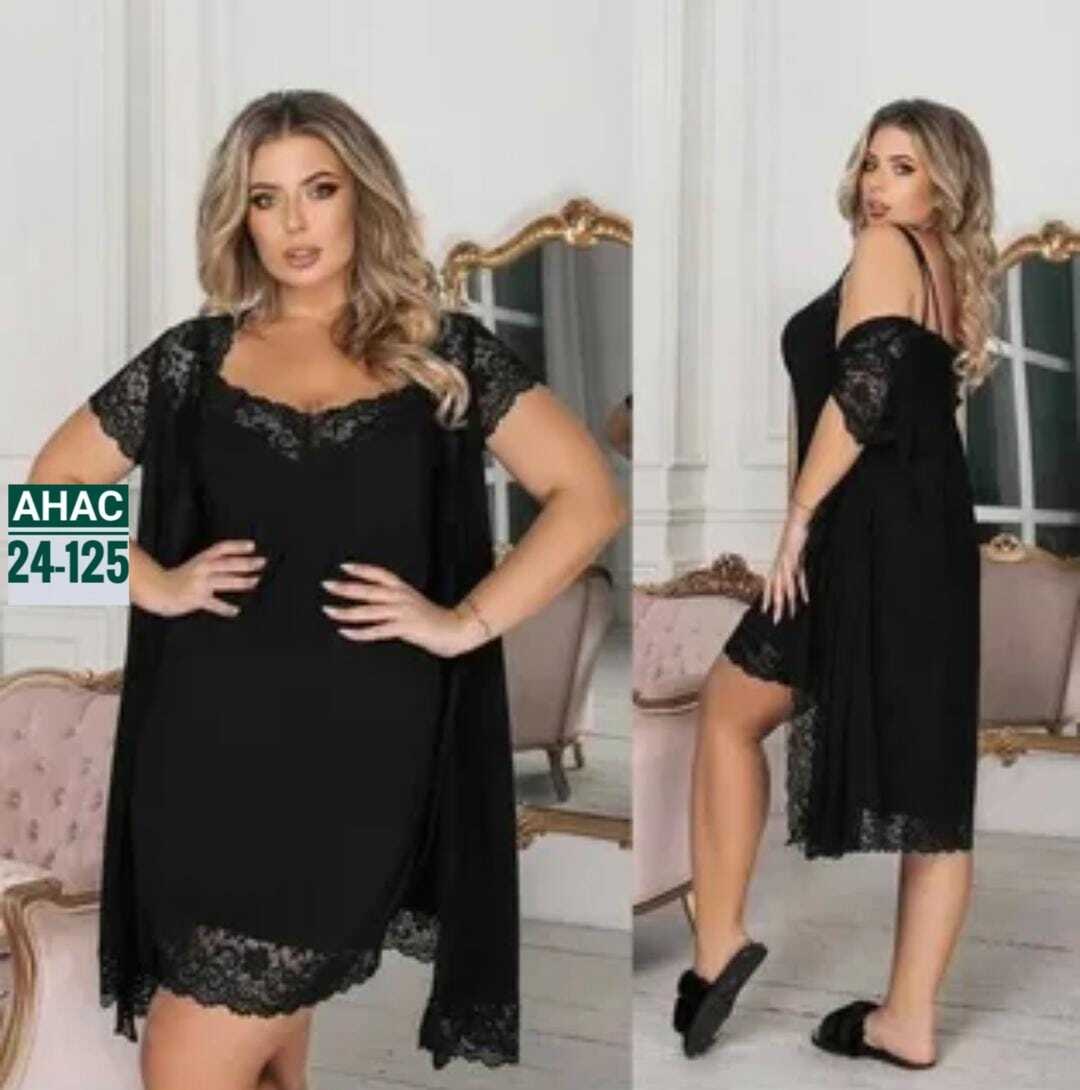 ночная сорочка+пеньюар большого размера,комплект с пеньюаром,ночная сорочка+пеньюар большого размера в украине,пеньюар женский,пеньюар ночной