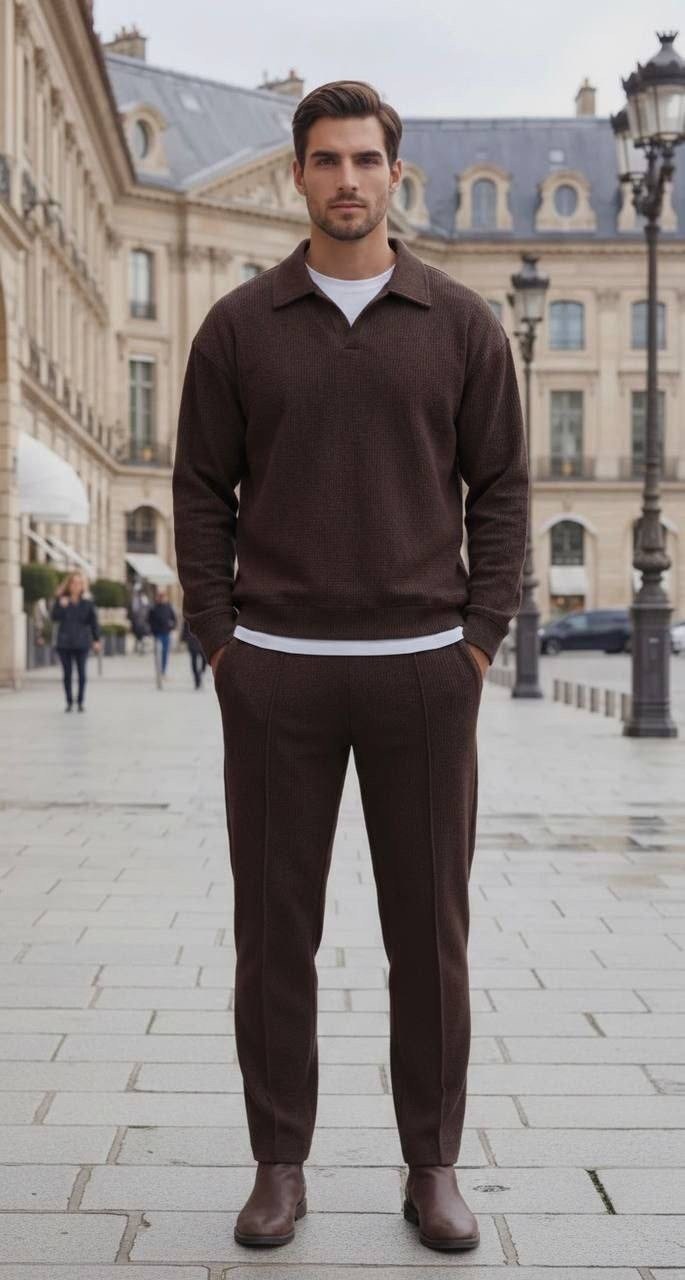 мужская мода,костюм мужской,джемпер,мужские свитера,коричневый джемпер