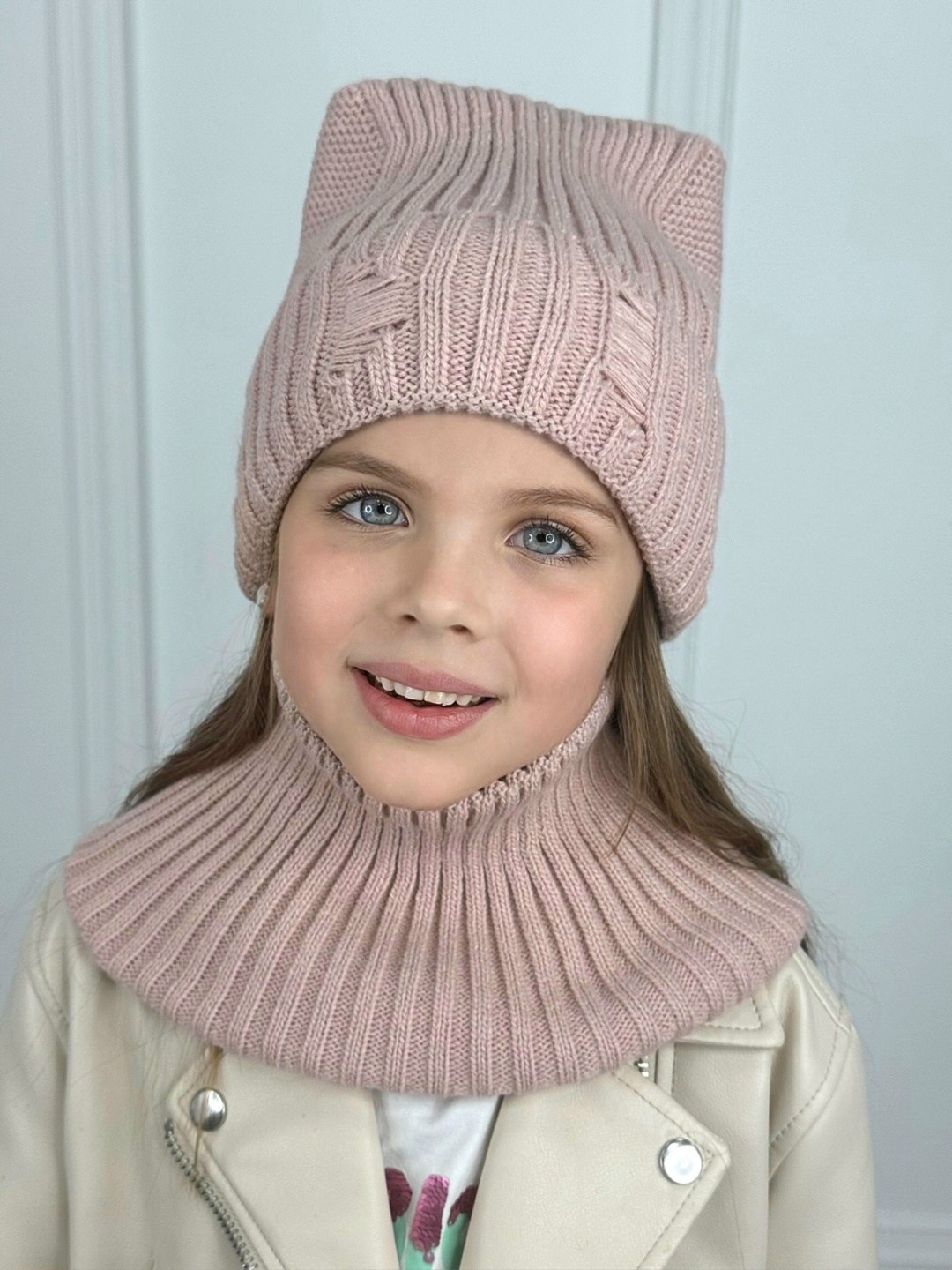 шапка для женщин,шапка женская,комплект шапка и снуд демисезонный зимний lyxury,комплект шапка и снуд,комплект вязаный