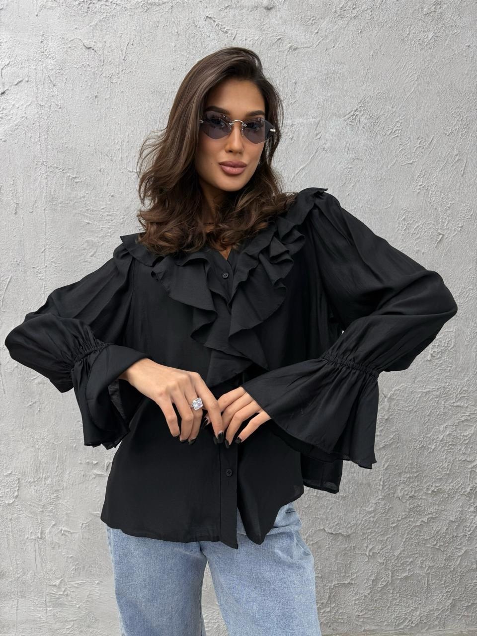 блуза с рюшами,белая блузка в стиле бохо "тая" с рюшами,блузка женская,белая блузка с рюшами,блуза