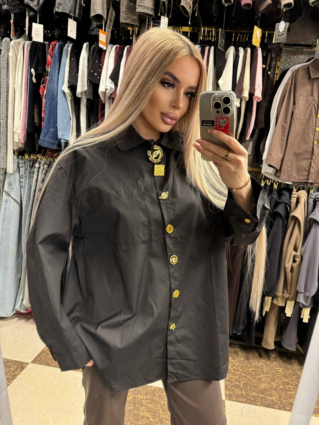 рубашка женская,рубашка,стильная рубашка,рубашка оверсайз черная,женская блузка