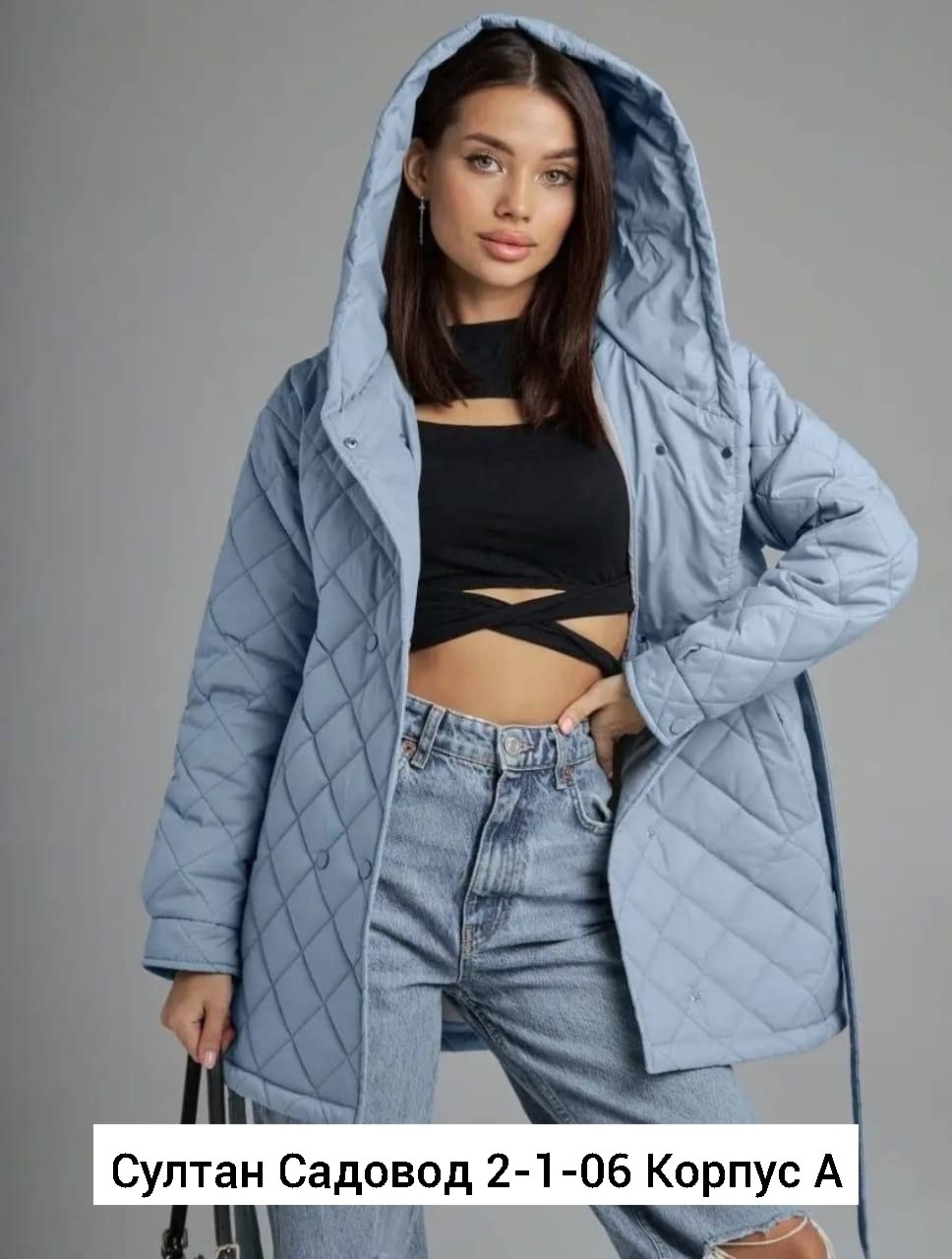 пальто стеганое с капюшоном демисезонное comokod,пальто с капюшоном стеганое демисезонное comokod woman,стеганая демисезонная куртка,пальто женское стеганое,куртка демисезонная женская