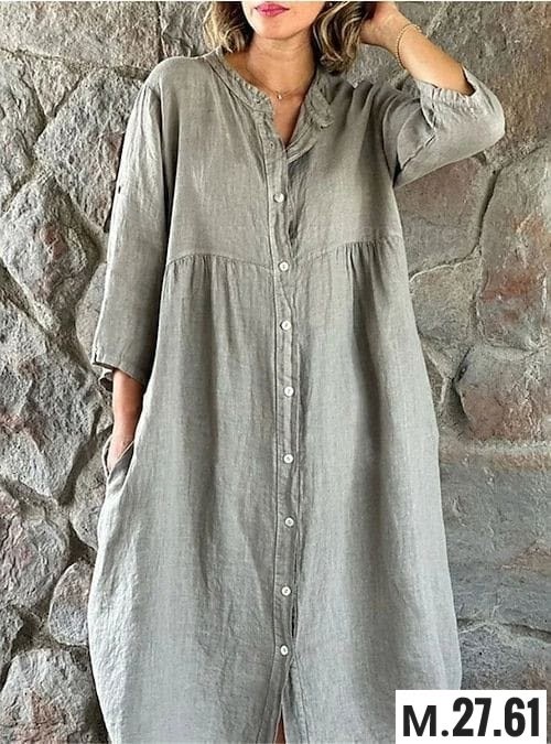 свободное платье рубашка на пуговицах,свободные платья для женщин,платье рубашка свободное,женское платье рубашка,платье рубашка из хлопка и льна
