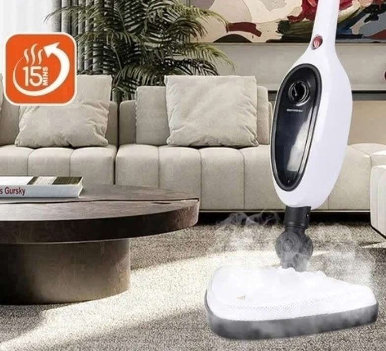 паровая швабра,паровая швабра "12 в 1" многофункциональная для уборки дома белого цвета,паровая швабра с насадками,паровая швабра и пароочиститель,паровая швабра с вертикальным отпаривателем