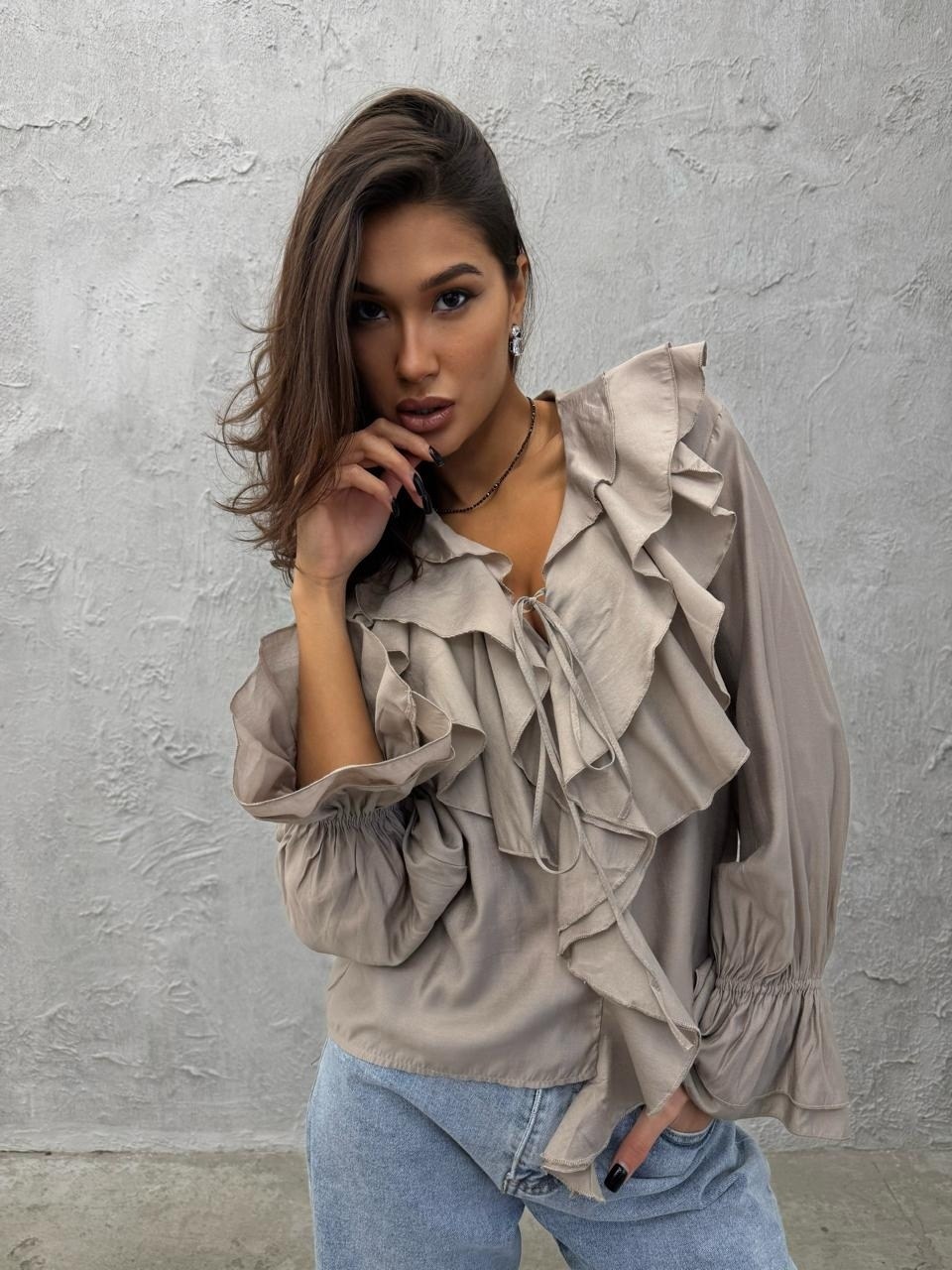 женская блузка,женская блуза,блузка с воланами легкая,блузка из шифона,блузка