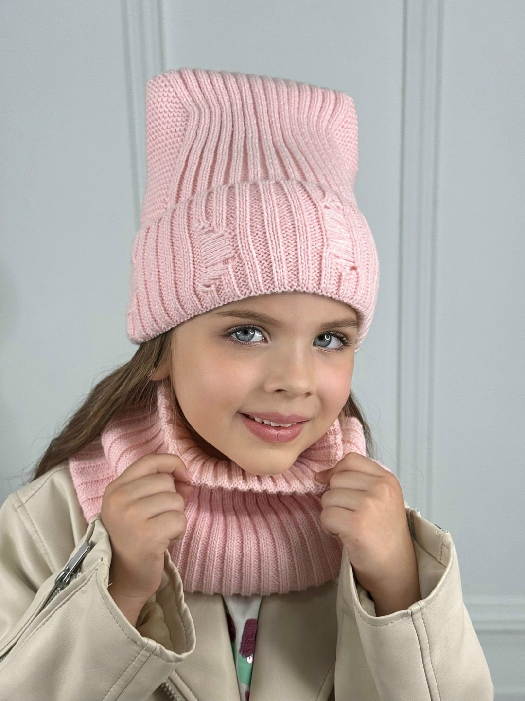 шапка для женщин,шапка женская,комплект шапка и снуд демисезонный зимний lyxury,комплект шапка и снуд,комплект вязаный