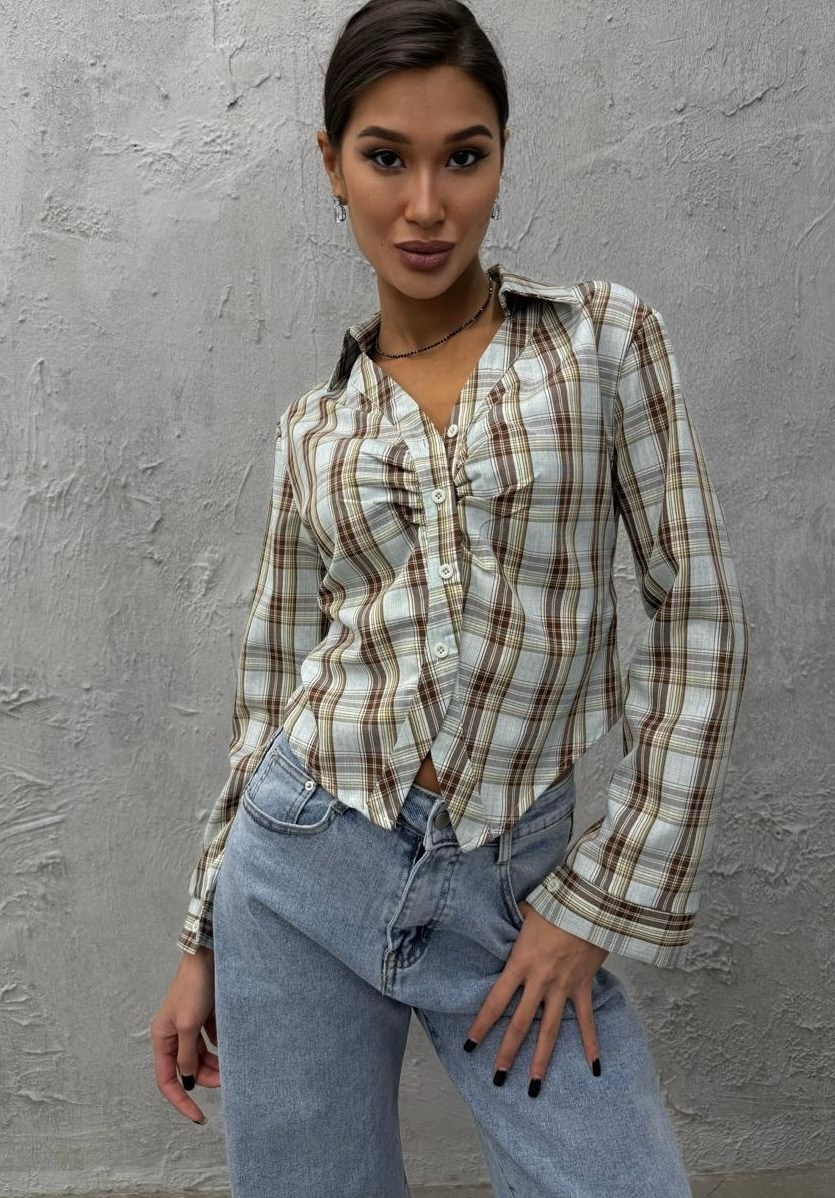женская рубашка в клетку,рубашка женская,блузка стильная,рубашка в клетку,стильная рубашка