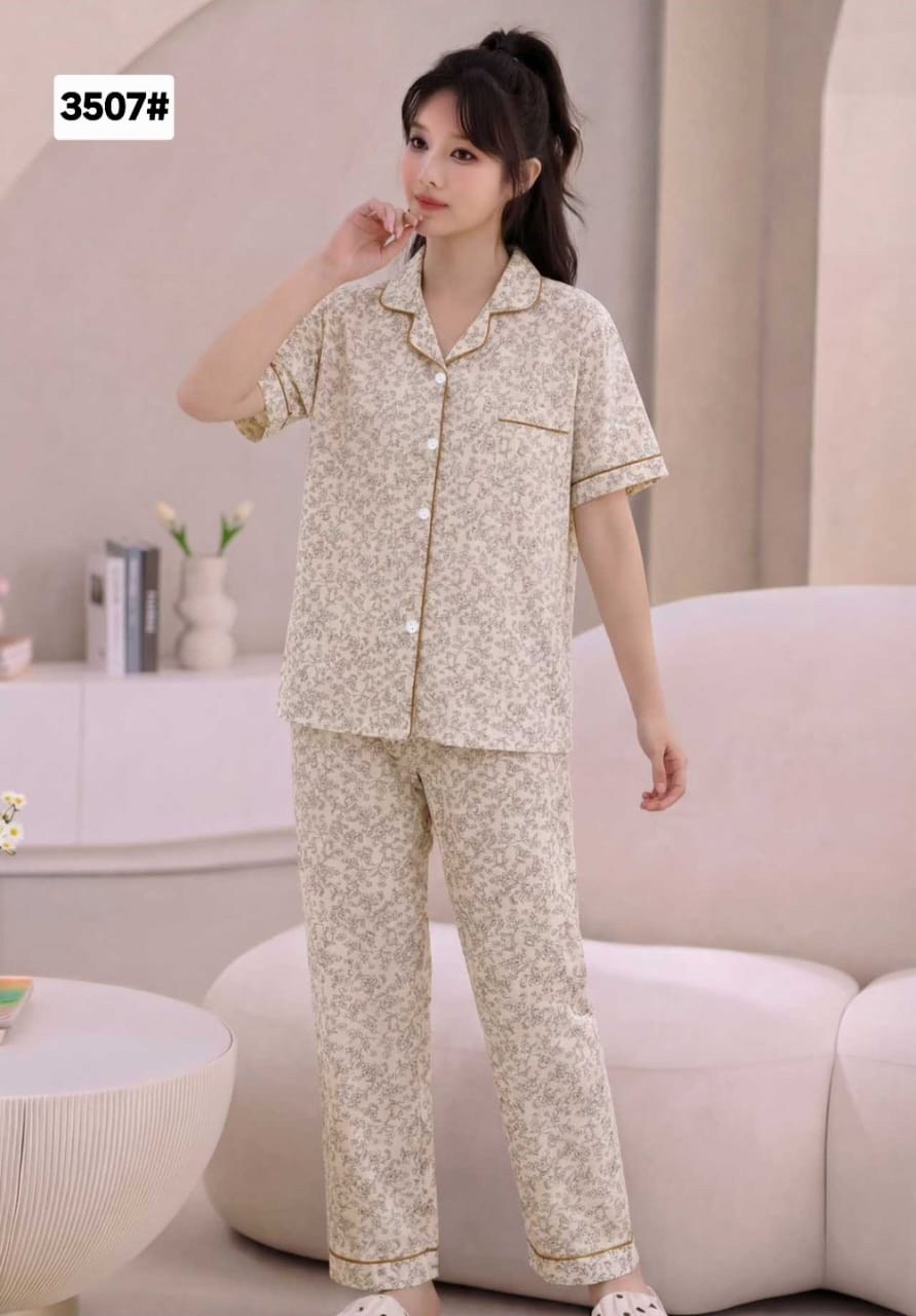 пижама муслиновая 3 в 1 с рубашкой шортами и штанами elmira_home,пижама женская,комплект пижама,пижама женская комплект,пижама женская с брюками