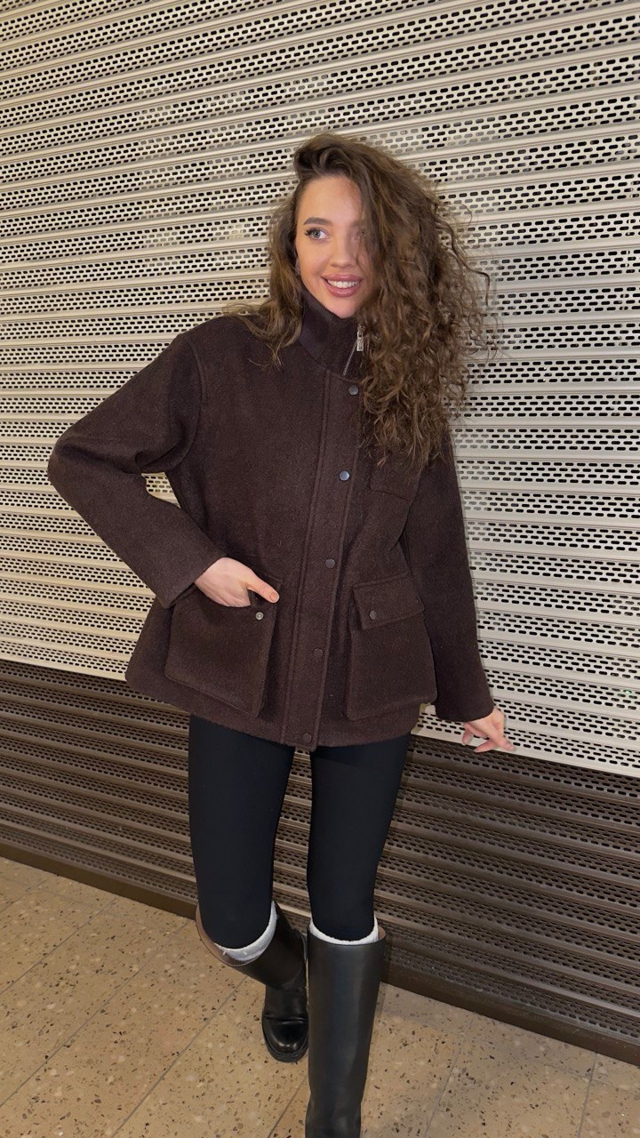 пальто dava 7003 шоколадное,женское пальто dava 7003 шоколадное,полупальто,куртка женская,полупальто осеннее