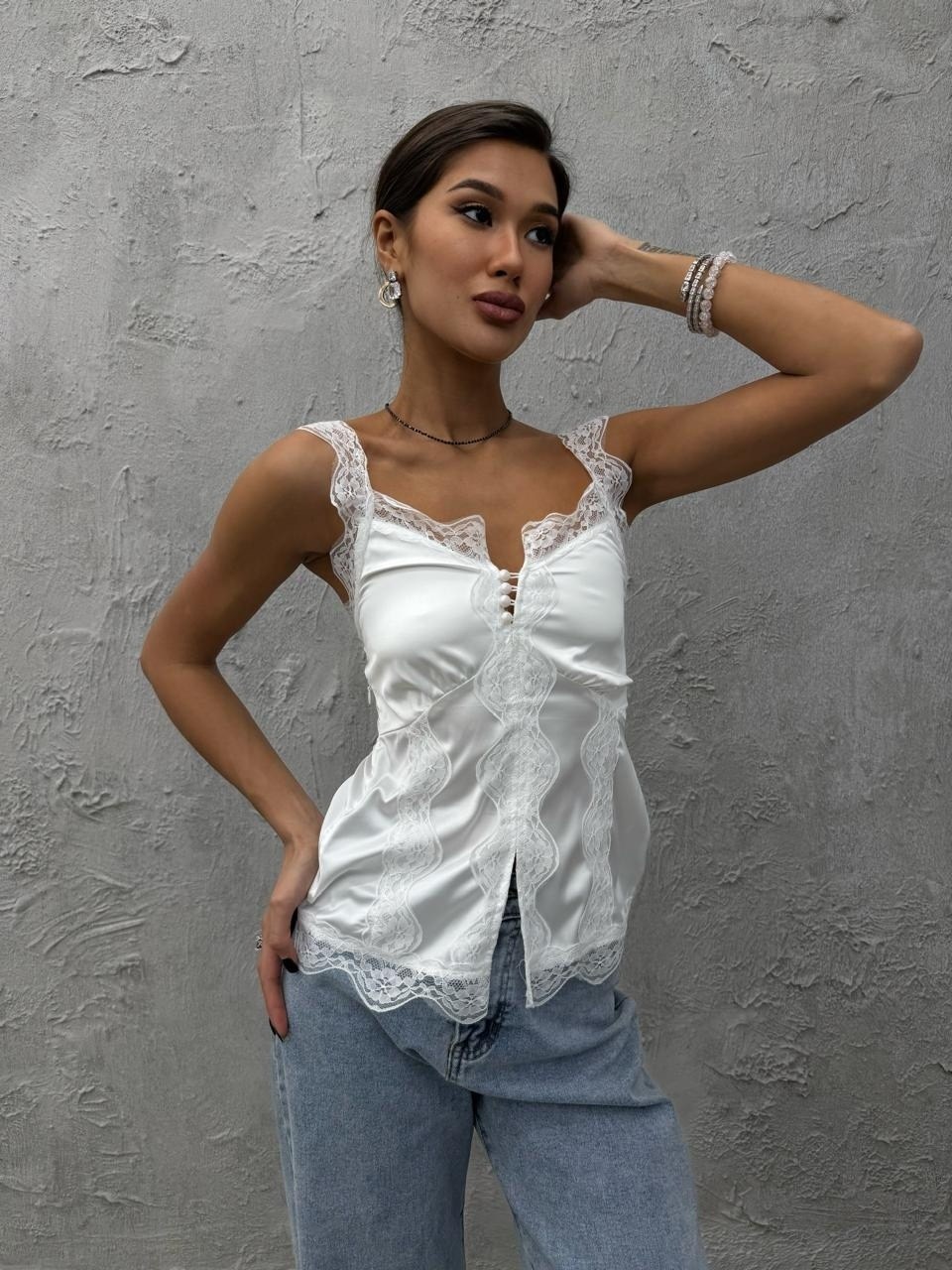 женские топы,топ с кружевом,топик женский,шелковая майка с кружевом,кружевной топ женский