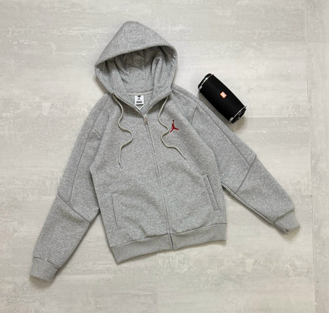 зип худи jordan серая,кофта джордан,толстовка,толстовка мужская,толстовка с капюшоном