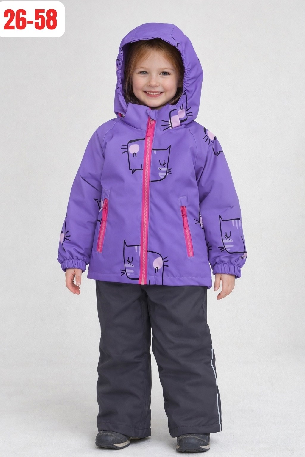 комплект верхней одежды threea,комплект верхней одежды,куртка со штанами,костюм демисезонный для девочки,комплект верхней одежды stella