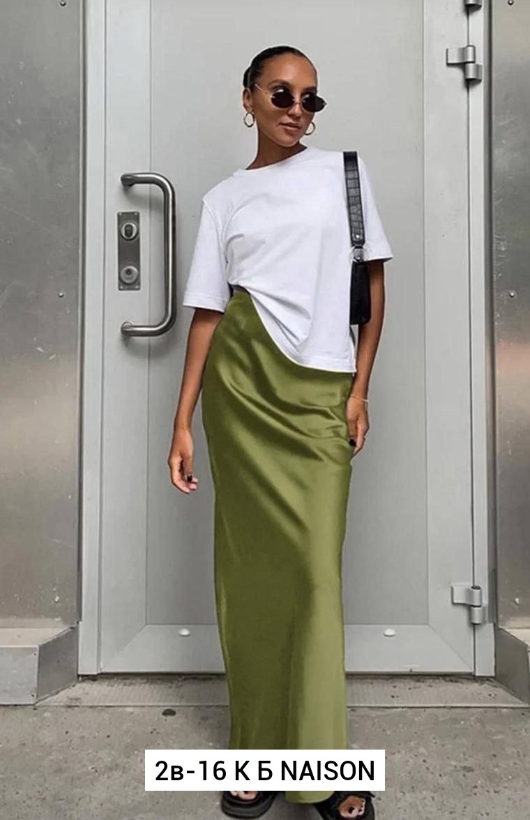 юбка атласная из шелка макси 110 см voronin s,юбка атласная женская,элегантные атласные юбки bgteever для женщин,юбка voronin классика,юбка макси