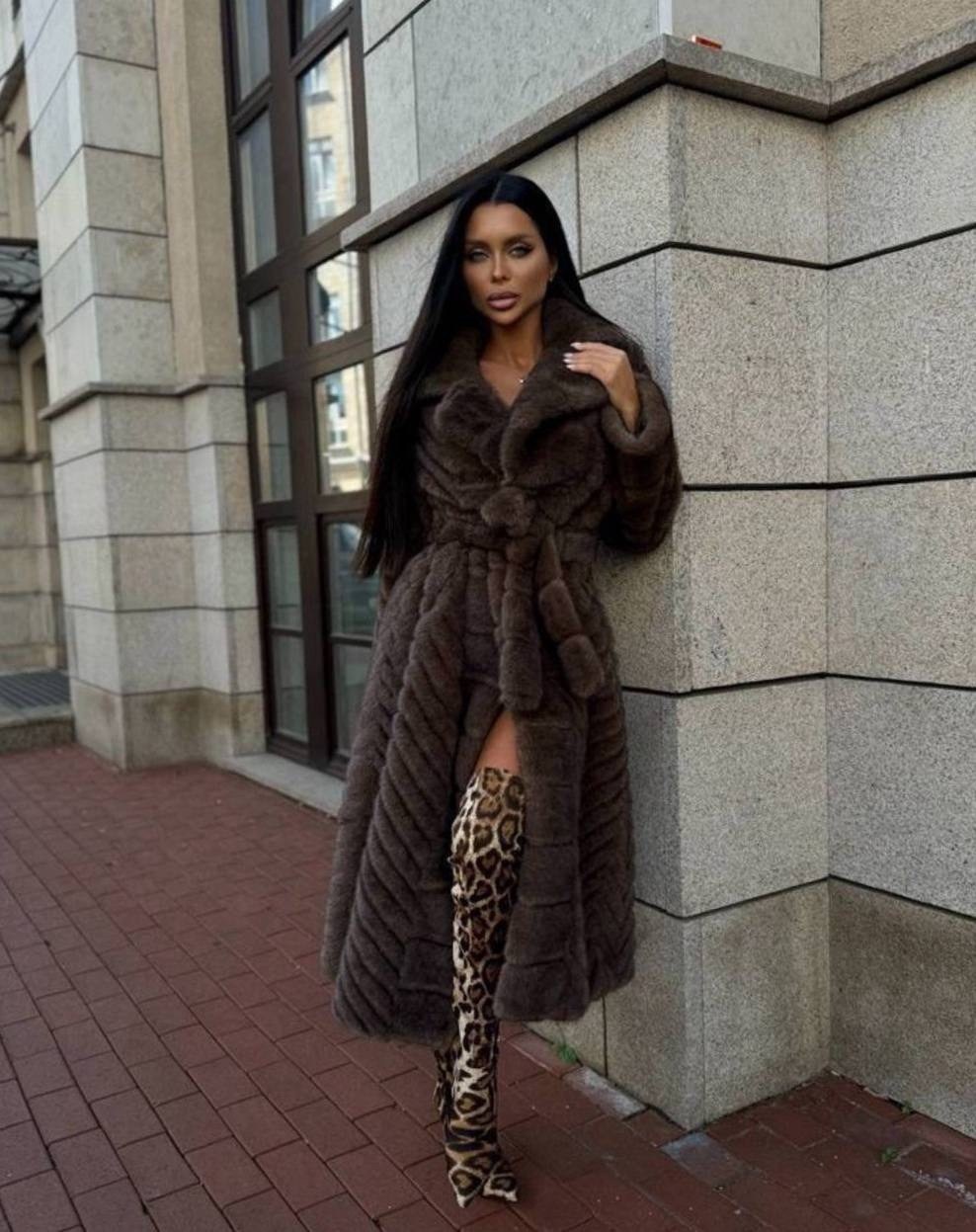 шуба из эко меха под норку,шуба из искусственного меха под норку,шуба под норку елочка 125 см memfys brand,шуба,шуба из экомеха