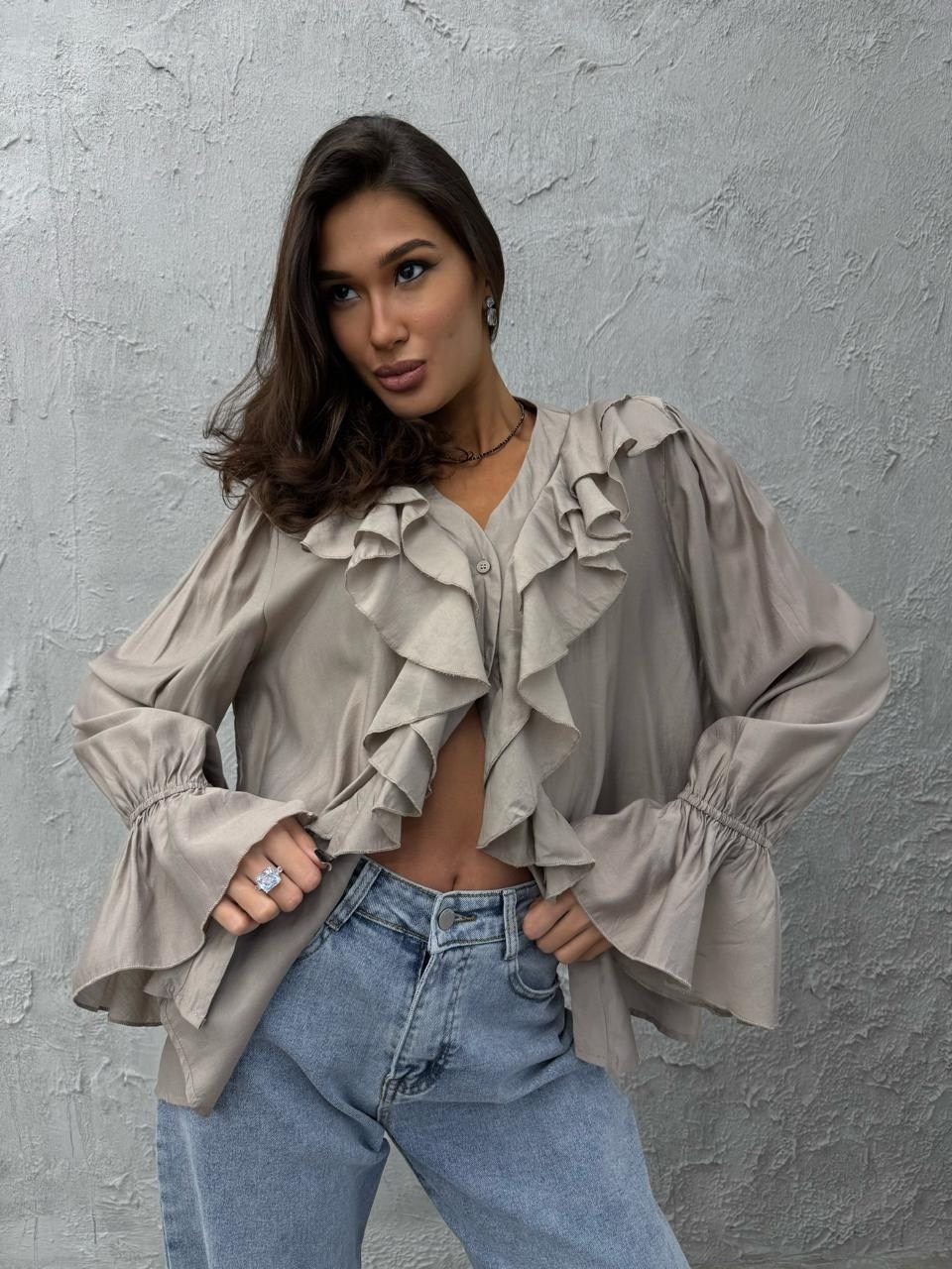 блуза с рюшами,белая блузка в стиле бохо "тая" с рюшами,блузка женская,белая блузка с рюшами,блуза