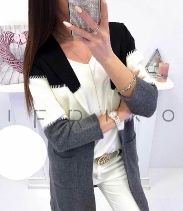 кардиган стильный,женский кардиган 7507 трехцветный+капюшон,модные кардиганы,кардиган,кардиган женский